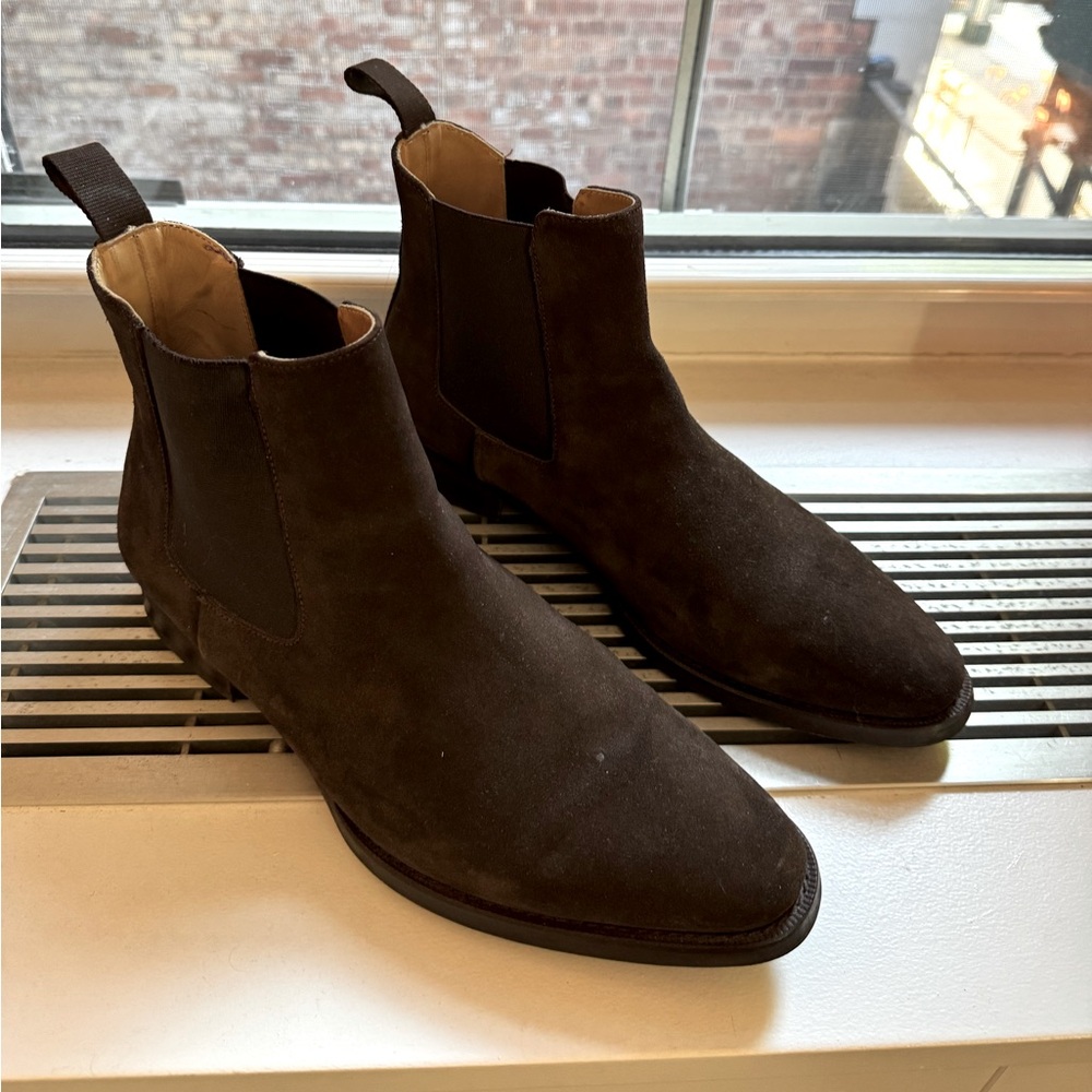 Jack Erwin men’s suede brown boots size 11